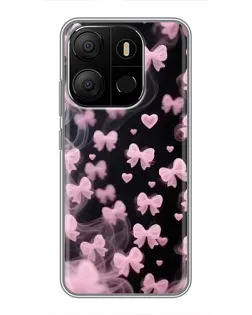 Чехол для TECNO Pop 7 с картинкой «Неоновое кружево»
