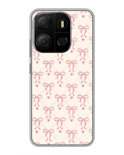 Чехол для TECNO Pop 7 с картинкой «Розовые бантики Coquette» Чехол для TECNO Pop 7 с картинкой «Розовые бантики Coquette»