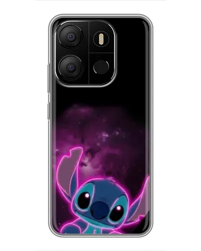 Чехол для TECNO Pop 7 с картинкой «Неоновый Stitch»