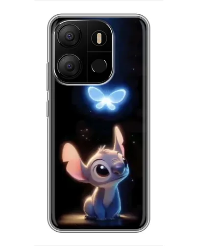 Чехол для TECNO Pop 7 с картинкой «Сияющий Стич»
