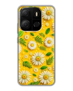 Чохол для TECNO Pop 7 з картинкою «Ромашкове сонце»