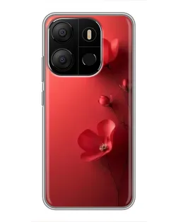 Чохол для TECNO Pop 7 з картинкою «Макові суцвіття»