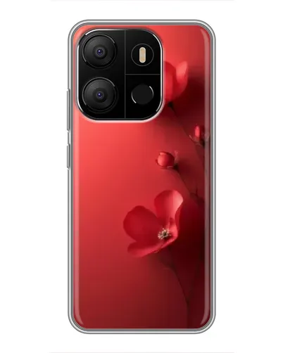 Чехол для TECNO Pop 7 с картинкой «Маковые соцветия»