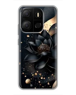 Чохол для TECNO Pop 7 з картинкою «Чорний лотос»