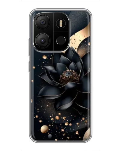 Чехол для TECNO Pop 7 с картинкой «Черный лотос»