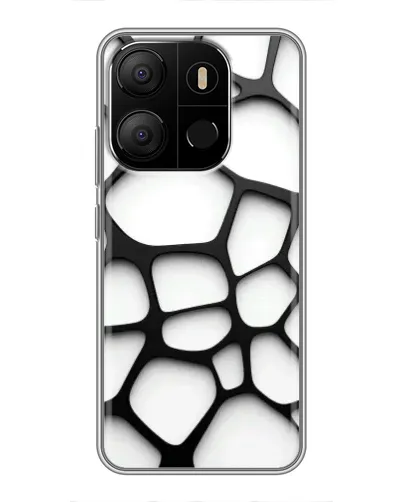 Чехол для TECNO Pop 7 с картинкой «Белая объемная сетка» Чехол для TECNO Pop 7 с картинкой «Белая объемная сетка»