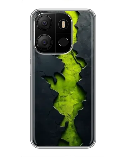 Чехол для TECNO Pop 7 с картинкой «Салатовый разлом скалы» Чехол для TECNO Pop 7 с картинкой «Салатовый разлом скалы»