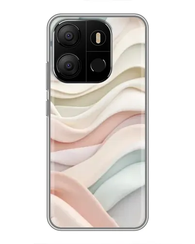 Чехол для TECNO Pop 7 с картинкой «Пастельные нежные волны» Чехол для TECNO Pop 7 с картинкой «Пастельные нежные волны»