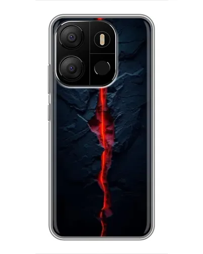 Чехол для TECNO Pop 7 с картинкой «Kрасная лавовая трещина» Чехол для TECNO Pop 7 с картинкой «Kрасная лавовая трещина»