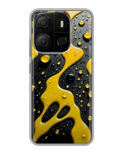 Чехол для TECNO Pop 7 с картинкой «Жидкое желтое золото» Чехол для TECNO Pop 7 с картинкой «Жидкое желтое золото»
