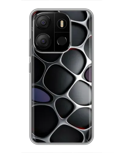 Чехол для TECNO Pop 7 с картинкой «Объемная темная решетка» Чехол для TECNO Pop 7 с картинкой «Объемная темная решетка»