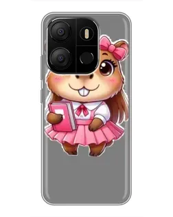 Чохол для TECNO Pop 7 з картинкою «Дівчинка капібара» Чохол для TECNO Pop 7 з картинкою «Дівчинка капібара»