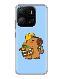 Чохол для TECNO Pop 7 з картинкою «Капібара на скейті» Чохол для TECNO Pop 7 з картинкою «Капібара на скейті»