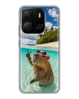 Чохол для TECNO Pop 7 з картинкою «Капібара на морі» Чохол для TECNO Pop 7 з картинкою «Капібара на морі»