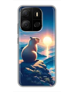 Чохол для TECNO Pop 7 з картинкою «Захід сонця з капібарою» Чохол для TECNO Pop 7 з картинкою «Захід сонця з капібарою»