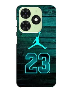 Чехол для TECNO Pop 8 с картинкой «Jordan Cyan 23»
