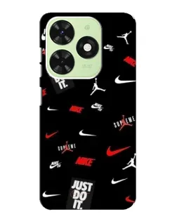 Чехол для TECNO Pop 8 с картинкой «Nike Mix Pattern»