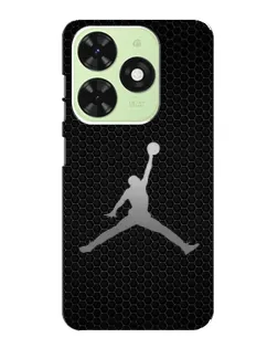 Чехол для TECNO Pop 8 с картинкой «Jordan Dark Carbon»
