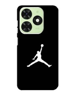 Чехол для TECNO Pop 8 с картинкой «Jordan Silhouette»