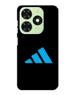 Чехол для TECNO Pop 8 с картинкой «Adidas Cyan Logo»