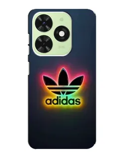 Чехол для TECNO Pop 8 с картинкой «Неоновый Adidas»