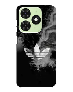 Чехол для TECNO Pop 8 с картинкой «Абстрактный дым Adidas»