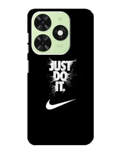 Чехол для TECNO Pop 8 с картинкой «Текстовый принт Nike»