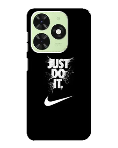 Чехол для TECNO Pop 8 с картинкой «Текстовый принт Nike»