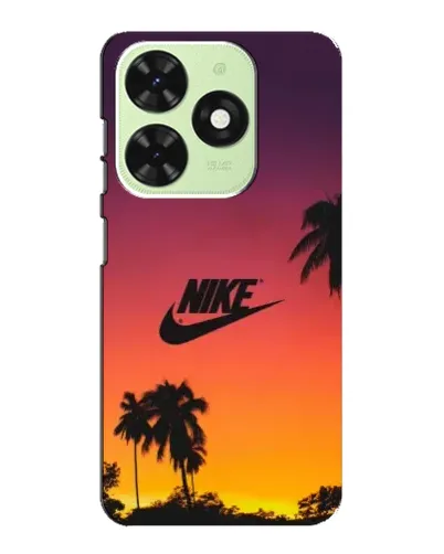 Чехол для TECNO Pop 8 с картинкой «Nike на закате солнца»