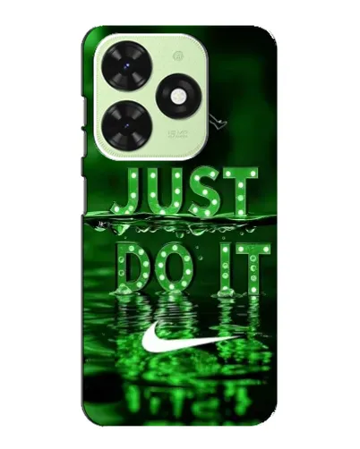 Чехол для TECNO Pop 8 с картинкой «Зеленый неоновый Nike»