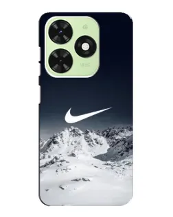 Чехол для TECNO Pop 8 с картинкой «Nike — зимние горы»