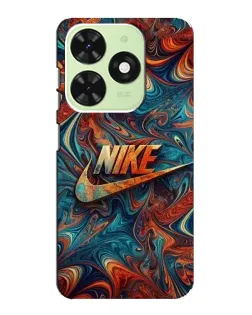 Чехол для TECNO Pop 8 с картинкой «Nike в абстракции»
