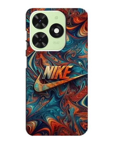Чехол для TECNO Pop 8 с картинкой «Nike в абстракции»