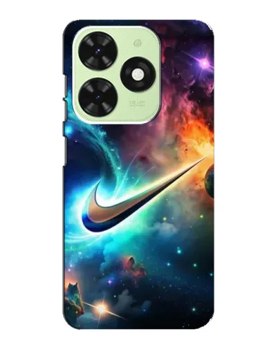 Чехол для TECNO Pop 8 с картинкой «Космический Nike Swoosh»