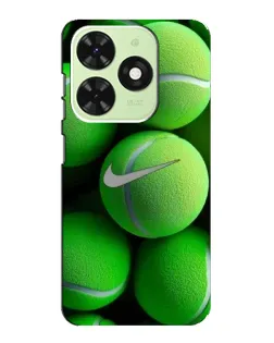 Чехол для TECNO Pop 8 с картинкой «Теннисные мячи Найк»