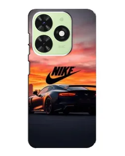 Чехол для TECNO Pop 8 с картинкой «Nike и суперкар»