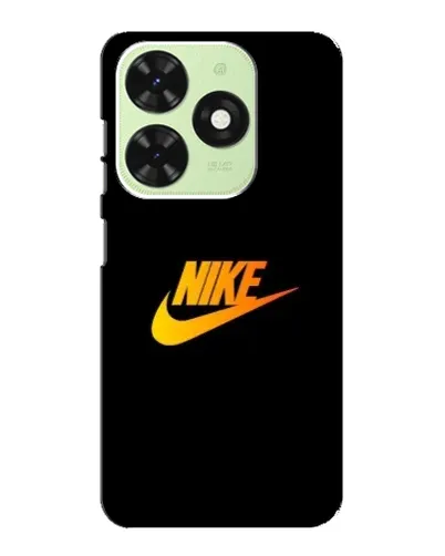 Чехол для TECNO Pop 8 с картинкой «Золотой логотип Nike»