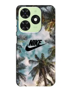 Чехол для TECNO Pop 8 с картинкой «Тропический принт Nike»
