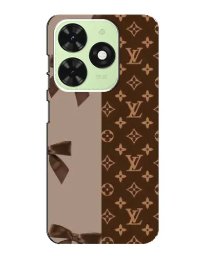 Чехол для TECNO Pop 8 с картинкой «Louis Vuitton — банты»