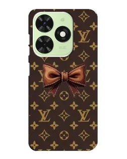 Чехол для TECNO Pop 8 с картинкой «LV с бантом»