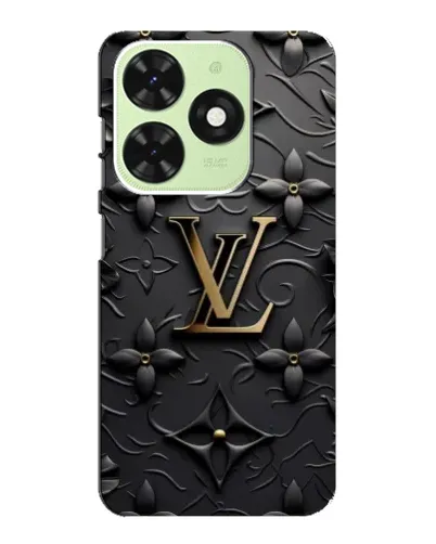 Чехол для TECNO Pop 8 с картинкой «Кожаная текстура LV»