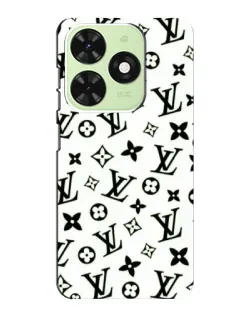 Чехол для TECNO Pop 8 с картинкой «Монохромный хаос LV»