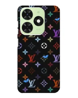 Чехол для TECNO Pop 8 с картинкой «Цветная монограмма LV»