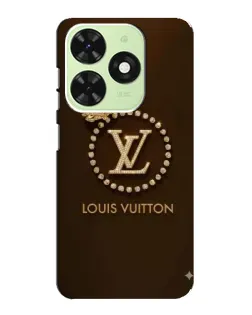 Чехол для TECNO Pop 8 с картинкой «LV — золотая печать»