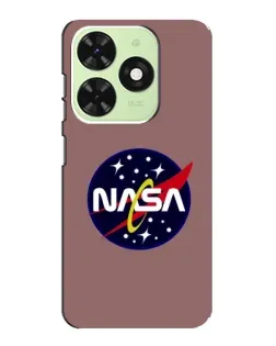 Чехол для TECNO Pop 8 с картинкой «NASA — ретро космос»