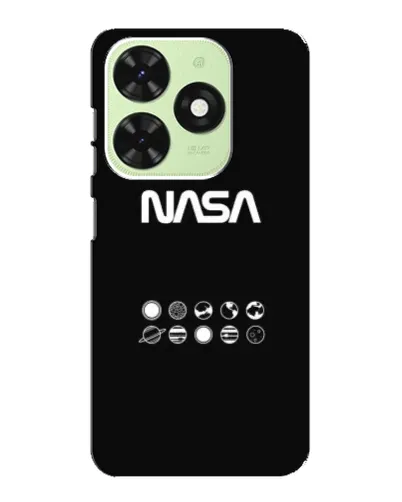 Чехол для TECNO Pop 8 с картинкой «NASA — технический принт»