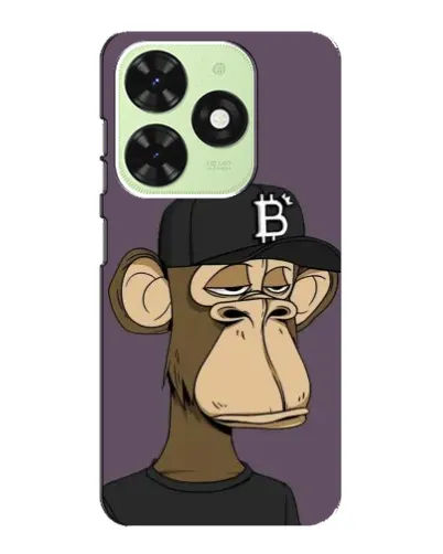 Чехол для TECNO Pop 8 с картинкой «Bored Ape в кепке»