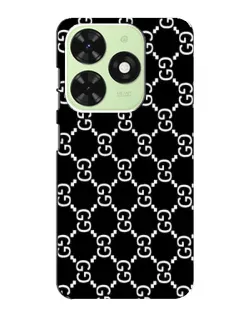 Чехол для TECNO Pop 8 с картинкой «Gucci — сетчатый паттерн»
