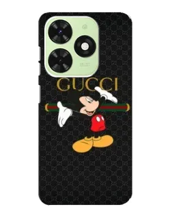 Чехол для TECNO Pop 8 с картинкой «Микки Маус Gucci»