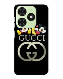 Чехол для TECNO Pop 8 с картинкой «Gucci — герои Disney»
